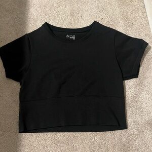 Aerie Athletic Black Crop Top